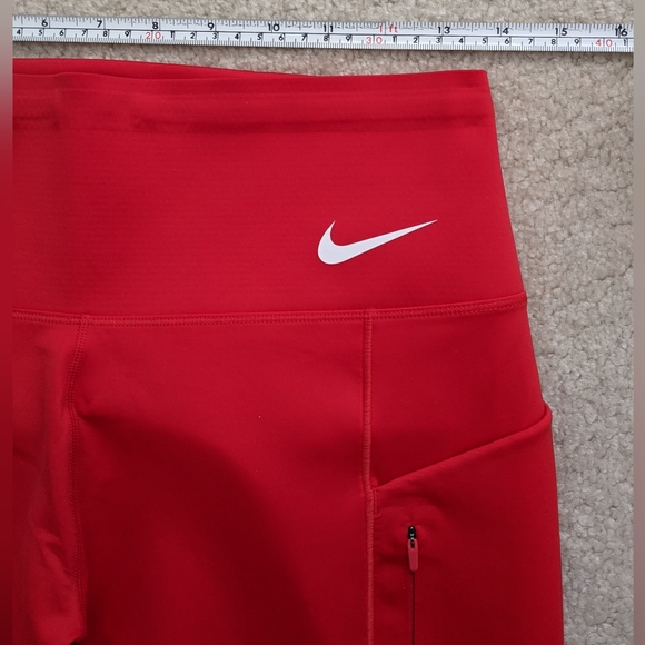NWT Nike Dri-Fit red leggings large - Picture 6 of 8